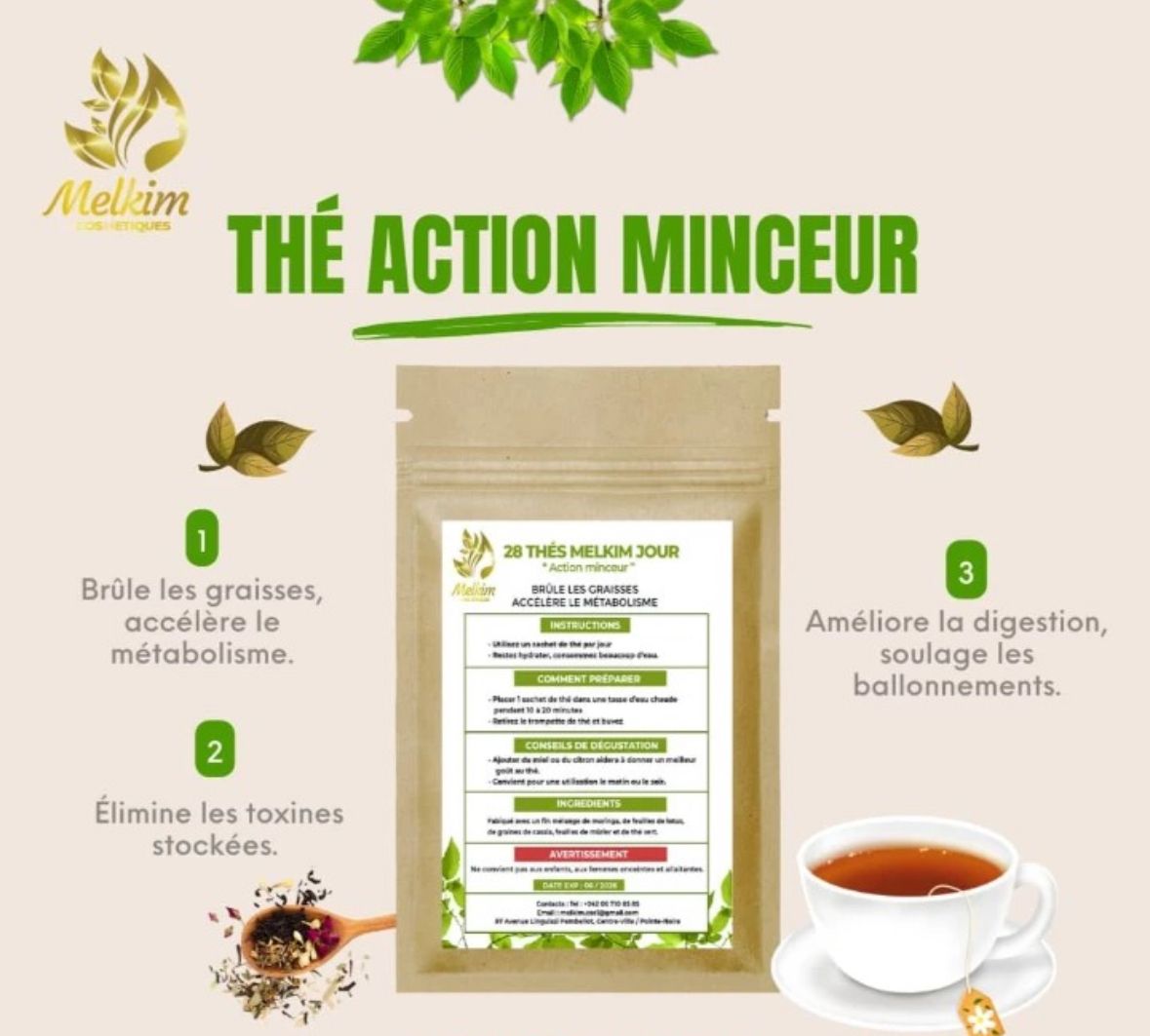 Pack 10 thés minceur
